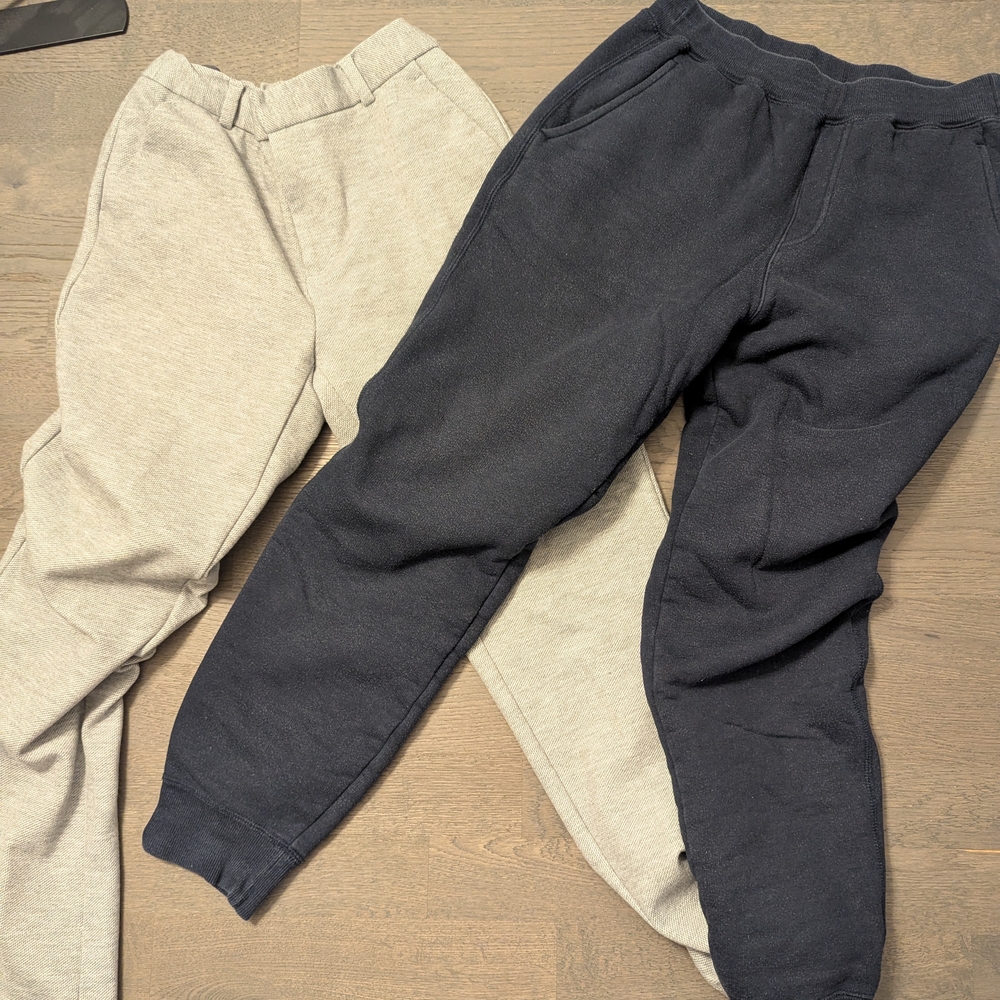 Kids' Black and Gray Sweatpants